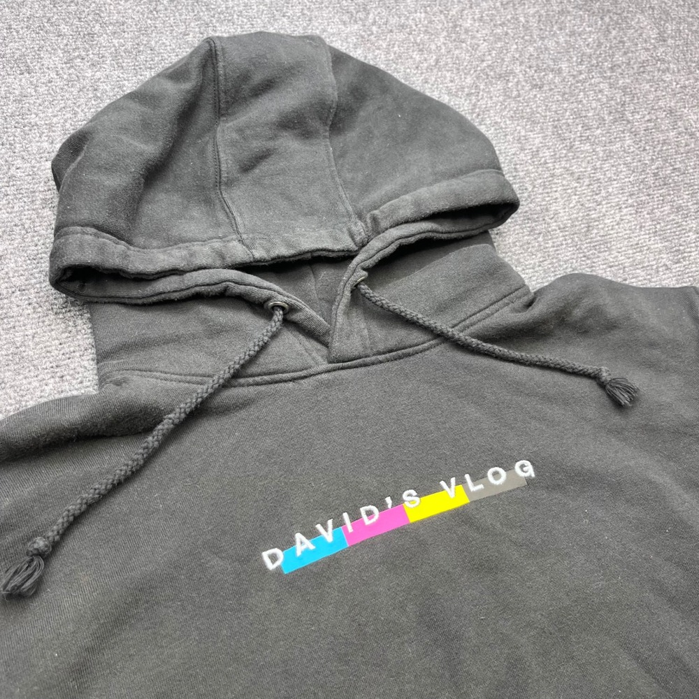 Fanjoy David's Vlog Merch Youtube Black Pullover Hoodie